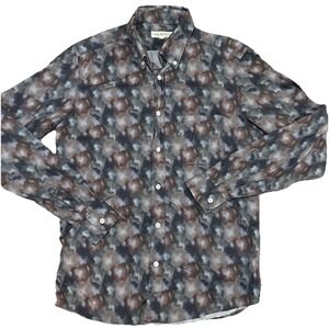 FAR AFIELD Shirt Mens size 1 Small Rock‎ Bottom Camo L/S Button Down